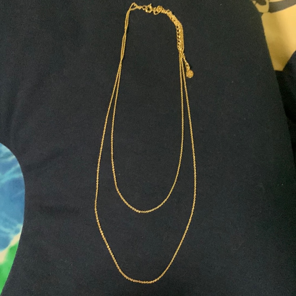 Gorjana gold double strand necklace